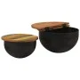 Set of 2 solid reclaimed wood coffee tables by , Coffee table - Ref: Foro24-351753, Price: 154,60 €, Discount: %