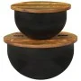 Set of 2 solid reclaimed wood coffee tables by , Coffee table - Ref: Foro24-351753, Price: 154,60 €, Discount: %
