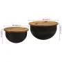 Set of 2 solid reclaimed wood coffee tables by , Coffee table - Ref: Foro24-351753, Price: 154,60 €, Discount: %