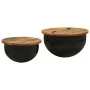 Set of 2 solid reclaimed wood coffee tables by , Coffee table - Ref: Foro24-351753, Price: 154,60 €, Discount: %