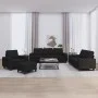 4-piece black fabric sofa set by , Sofas - Ref: Foro24-3201878, Price: 751,95 €, Discount: %