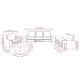 4-piece black fabric sofa set by , Sofas - Ref: Foro24-3201878, Price: 751,95 €, Discount: %