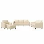 Sofagarnitur mit 4-teiligen cremefarbenen Kissen von , Sofas - Ref: Foro24-3201780, Preis: 723,86 €, Rabatt: %