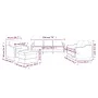 Sofagarnitur mit 4-teiligen cremefarbenen Kissen von , Sofas - Ref: Foro24-3201780, Preis: 723,86 €, Rabatt: %