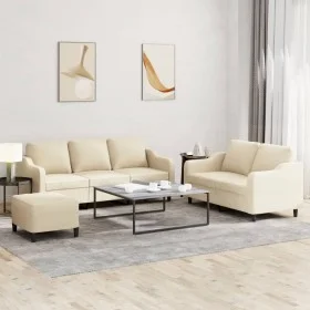 Sofagarnitur mit 3-teiligen cremefarbenen Kissen von , Sofas - Ref: Foro24-3201844, Preis: 559,03 €, Rabatt: %