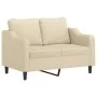 3-piece sofa set with cream fabric cushions by , Sofas - Ref: Foro24-3201844, Price: 559,03 €, Discount: %
