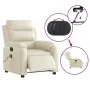 Sillón de masaje reclinable eléctrico cuero sintético crema de , Sillones - Ref: Foro24-3205036, Precio: 303,14 €, Descuento: %