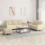 Sofagarnitur mit 3-teiligen cremefarbenen Kissen von , Sofas - Ref: Foro24-3201316, Preis: 518,52 €, Rabatt: %