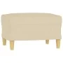 Juego de sofás con cojines 3 piezas tela crema de , Sofás - Ref: Foro24-3201316, Precio: 518,52 €, Descuento: %