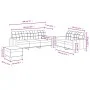 3-piece sofa set with cream fabric cushions by , Sofas - Ref: Foro24-3201316, Price: 518,52 €, Discount: %