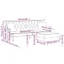Sofá cama de 2 plazas con almohadas y taburete terciopelo negro de , Sofás - Ref: Foro24-3216222, Precio: 368,46 €, Descuento: %