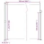 Toldo lateral retráctil negro 200x500 cm de , Sombrillas - Ref: Foro24-4004459, Precio: 115,10 €, Descuento: %