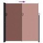 Toldo lateral retráctil marrón 220x600 cm de , Sombrillas - Ref: Foro24-4004569, Precio: 124,73 €, Descuento: %