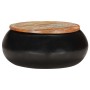 Mesa de centro madera maciza reciclada negra 68x68x30 cm de vidaXL, Mesas de centro - Ref: Foro24-323532, Precio: 131,64 €, D...