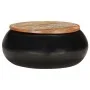 Mesa de centro madera maciza reciclada negra 68x68x30 cm de vidaXL, Mesas de centro - Ref: Foro24-323532, Precio: 130,32 €, D...