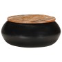 Mesa de centro madera maciza reciclada negra 68x68x30 cm de vidaXL, Mesas de centro - Ref: Foro24-323532, Precio: 131,64 €, D...