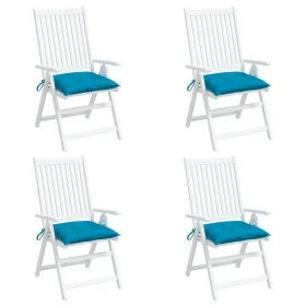 Cojines de silla de jardín 4 uds tela Oxford azul 50x50x7 cm de , Cojines para sillas y sofás - Ref: Foro24-361520, Precio: 4...