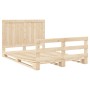 Estructura de cama con cabecero madera maciza pino 140x200 cm de , Camas y somieres - Ref: Foro24-3281540, Precio: 219,34 €, ...