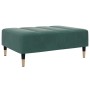 Sofá cama de 2 plazas con taburete terciopelo verde oscuro de , Sofás - Ref: Foro24-3258153, Precio: 401,85 €, Descuento: %
