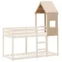 Solid pine wood children's bed canopy 55x99x139.5 cm by , Accessories for beds and slatted bases - Ref: Foro24-846891, Price:...
