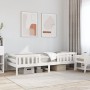 Estructura de cama madera maciza de pino blanco 80x200 cm de , Camas y somieres - Ref: Foro24-846977, Precio: 118,54 €, Descu...