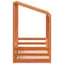 Cama infantil con techo madera maciza pino marrón 70x140 cm de , Camas y somieres - Ref: Foro24-847017, Precio: 107,88 €, Des...