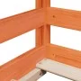 Cama infantil con techo madera maciza pino marrón 70x140 cm de , Camas y somieres - Ref: Foro24-847017, Precio: 107,88 €, Des...