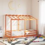 Cama infantil con techo madera maciza pino marrón 90x190 cm de , Camas y somieres - Ref: Foro24-847008, Precio: 128,39 €, Des...