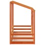 Cama infantil con techo madera maciza pino marrón 90x190 cm de , Camas y somieres - Ref: Foro24-847008, Precio: 128,39 €, Des...