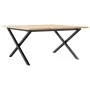 Mesa de centro marco X madera maciza pino y acero 80x80x45 cm de , Mesas de cocina y de comedor - Ref: Foro24-3282685, Precio...