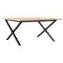 Mesa de centro marco X madera maciza pino y acero 80x80x45 cm de , Mesas de cocina y de comedor - Ref: Foro24-3282685, Precio...