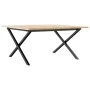 Mesa de centro marco X madera maciza pino y acero 80x80x45 cm de , Mesas de cocina y de comedor - Ref: Foro24-3282685, Precio...