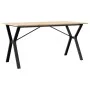 Mesa de comedor marco Y madera maciza pino y acero 160x80x75cm de , Mesas de cocina y de comedor - Ref: Foro24-3282721, Preci...