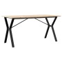 Mesa de comedor marco Y madera maciza pino y acero 160x80x75cm de , Mesas de cocina y de comedor - Ref: Foro24-3282721, Preci...