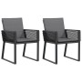 Sillones de jardín con cojines 2 uds ratán sintético negro de , Sillas de jardín - Ref: Foro24-4008115, Precio: 161,01 €, Des...