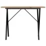 Mesa de comedor marco X madera maciza pino acero 100x50x75,5 cm de , Mesas de cocina y de comedor - Ref: Foro24-3282763, Prec...