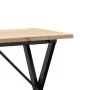 Mesa de comedor marco X madera maciza pino acero 100x50x75,5 cm de , Mesas de cocina y de comedor - Ref: Foro24-3282763, Prec...