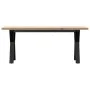 Mesa de centro marco Y madera maciza pino y acero 110x40x45,5cm by , Kitchen and dining tables - Ref: Foro24-3282777, Price: ...