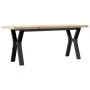 Mesa de centro marco Y madera maciza pino y acero 110x40x45,5cm by , Kitchen and dining tables - Ref: Foro24-3282777, Price: ...