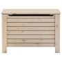 Caja de almacenaje con tapa RANA madera maciza pino 80x49x54 cm de , Baúles de almacenamiento - Ref: Foro24-4002321, Precio: ...