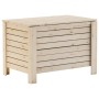Caja de almacenaje con tapa RANA madera maciza pino 80x49x54 cm de , Baúles de almacenamiento - Ref: Foro24-4002321, Precio: ...