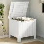 Caja de almacenaje y tapa RANA madera maciza blanca 60x49x54 cm de , Baúles de almacenamiento - Ref: Foro24-4002328, Precio: ...
