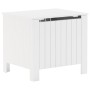Caja de almacenaje y tapa RANA madera maciza blanca 60x49x54 cm de , Baúles de almacenamiento - Ref: Foro24-4002328, Precio: ...
