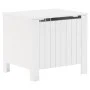 Caja de almacenaje y tapa RANA madera maciza blanca 60x49x54 cm de , Baúles de almacenamiento - Ref: Foro24-4002328, Precio: ...