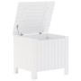 Caja de almacenaje y tapa RANA madera maciza blanca 60x49x54 cm de , Baúles de almacenamiento - Ref: Foro24-4002328, Precio: ...