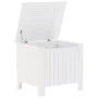 Caja de almacenaje y tapa RANA madera maciza blanca 60x49x54 cm de , Baúles de almacenamiento - Ref: Foro24-4002328, Precio: ...