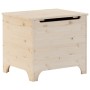 Caja de almacenaje con tapa RANA madera maciza pino 60x49x54 cm de , Baúles de almacenamiento - Ref: Foro24-4002335, Precio: ...