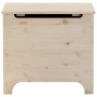 Caja de almacenaje con tapa RANA madera maciza pino 60x49x54 cm de , Baúles de almacenamiento - Ref: Foro24-4002335, Precio: ...