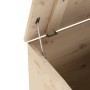 Caja de almacenaje con tapa RANA madera maciza pino 60x49x54 cm de , Baúles de almacenamiento - Ref: Foro24-4002335, Precio: ...