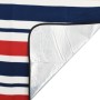 Manta de picnic plegable terciopelo rayas rojo azul 200x150 cm de , Camping y senderismo - Ref: Foro24-4004207, Precio: 21,66...